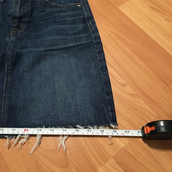 J.Crew Denim Skirt Raw Hem (23P) - Picture 9 of 9
